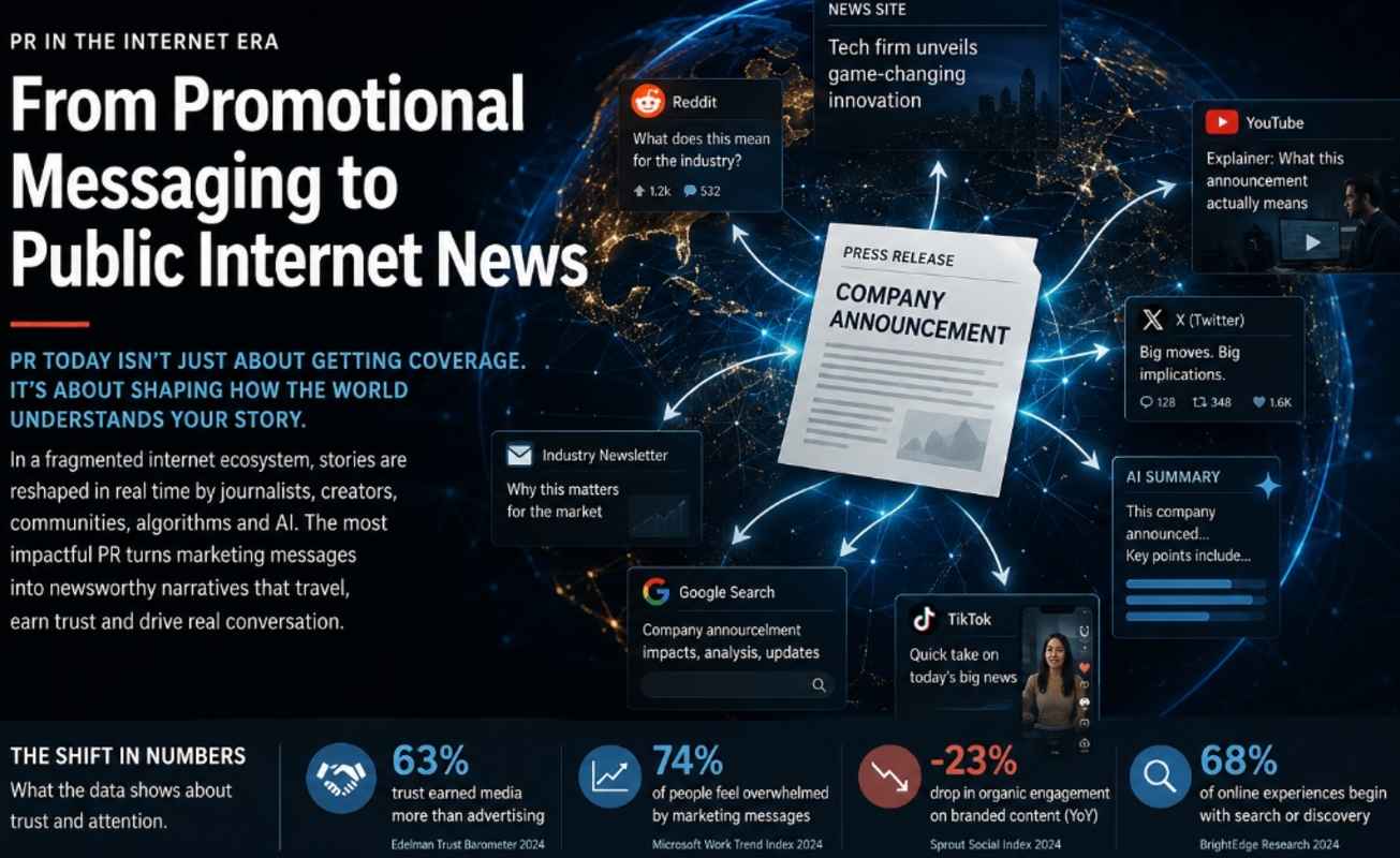 How PR Became an Internet Distribution Problem — Not a Messaging Problem